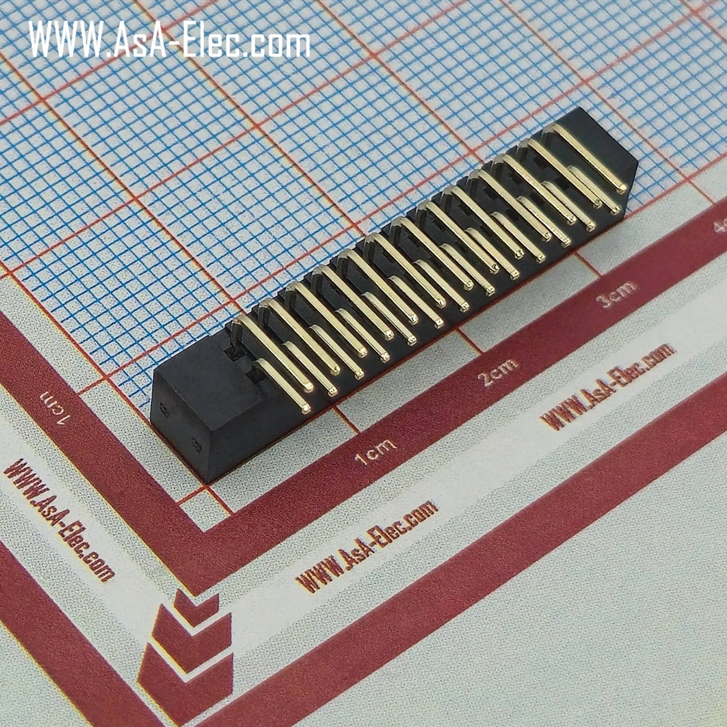 کانکتور باکس هدر 2.00 میلیمتر 26 پین نر رایت BOX